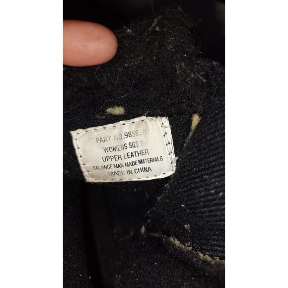 Womens sz 7 Black Faux Fur Lined Winter Duck Boots Side Zip Snow Rain leather - Picture 10 of 10